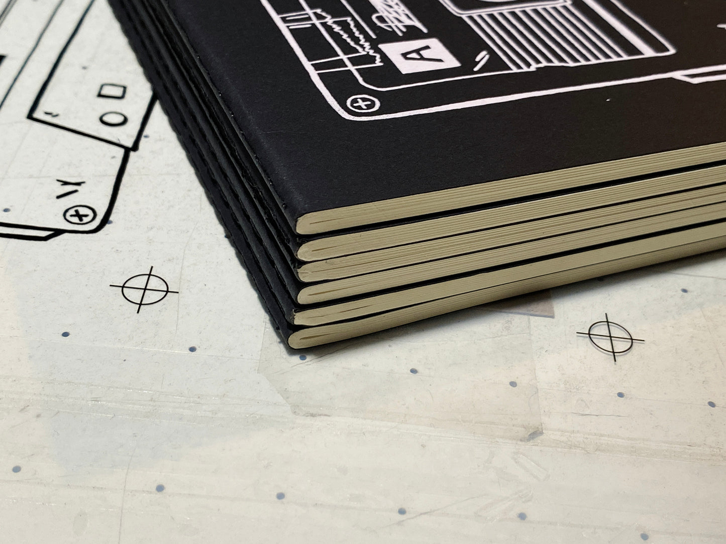 Vintage Cassette Black Journal