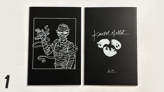 Monster Journal, Hand Screen Printed | 1950s Monster Sketchbook, Numbered