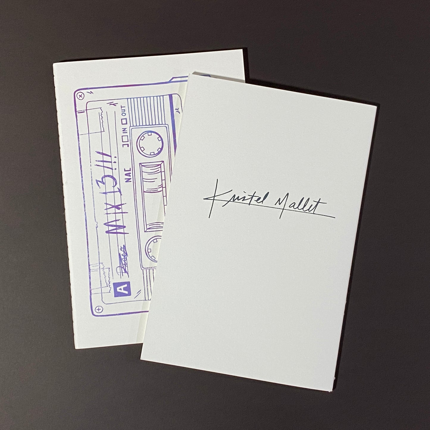 Cassette Journal – Hand Printed