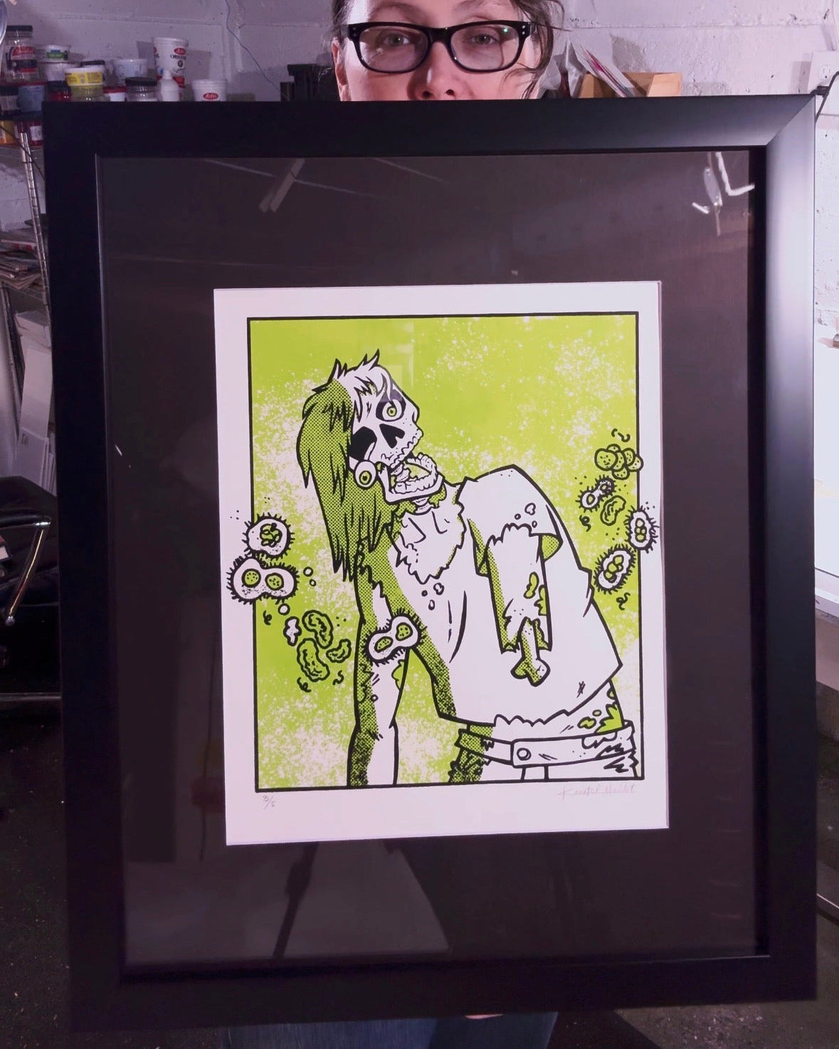 Monster Collection #1 Set | 5 Framed Hand-Embellished Screen Prints