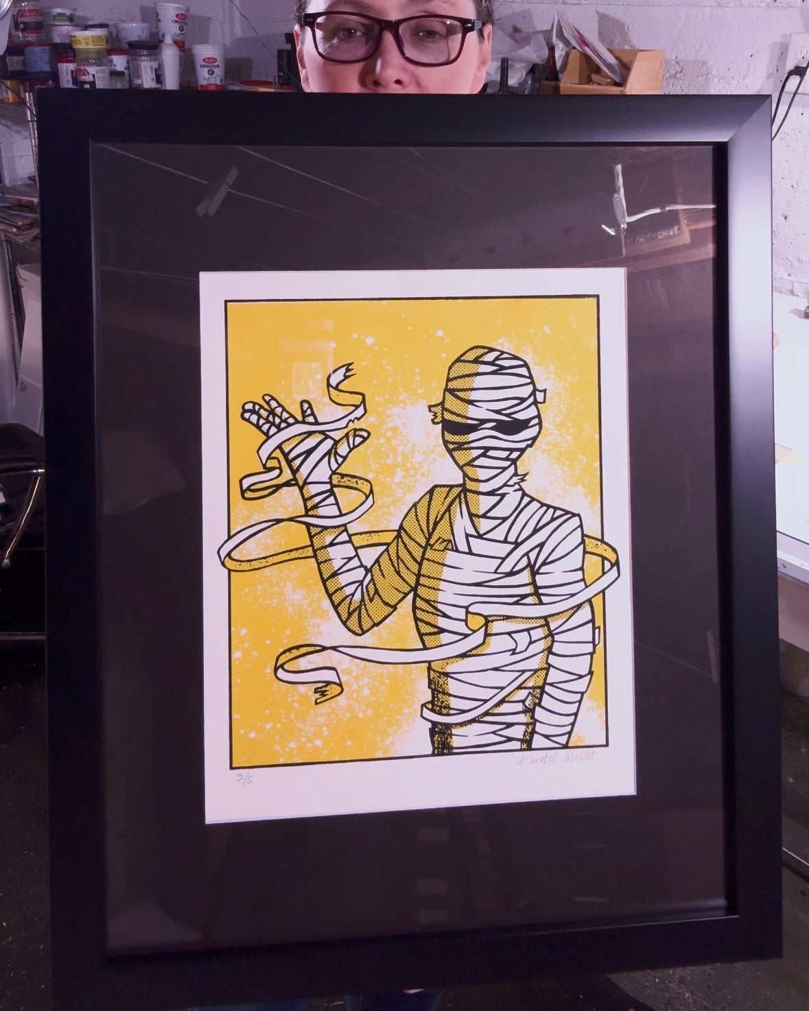 Monster Collection #1 Set | 5 Framed Hand-Embellished Screen Prints