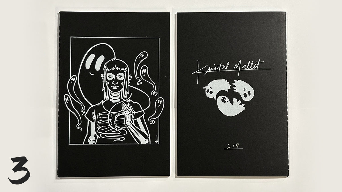 Monster Journal, Hand Screen Printed | 1950s Monster Sketchbook, Numbered