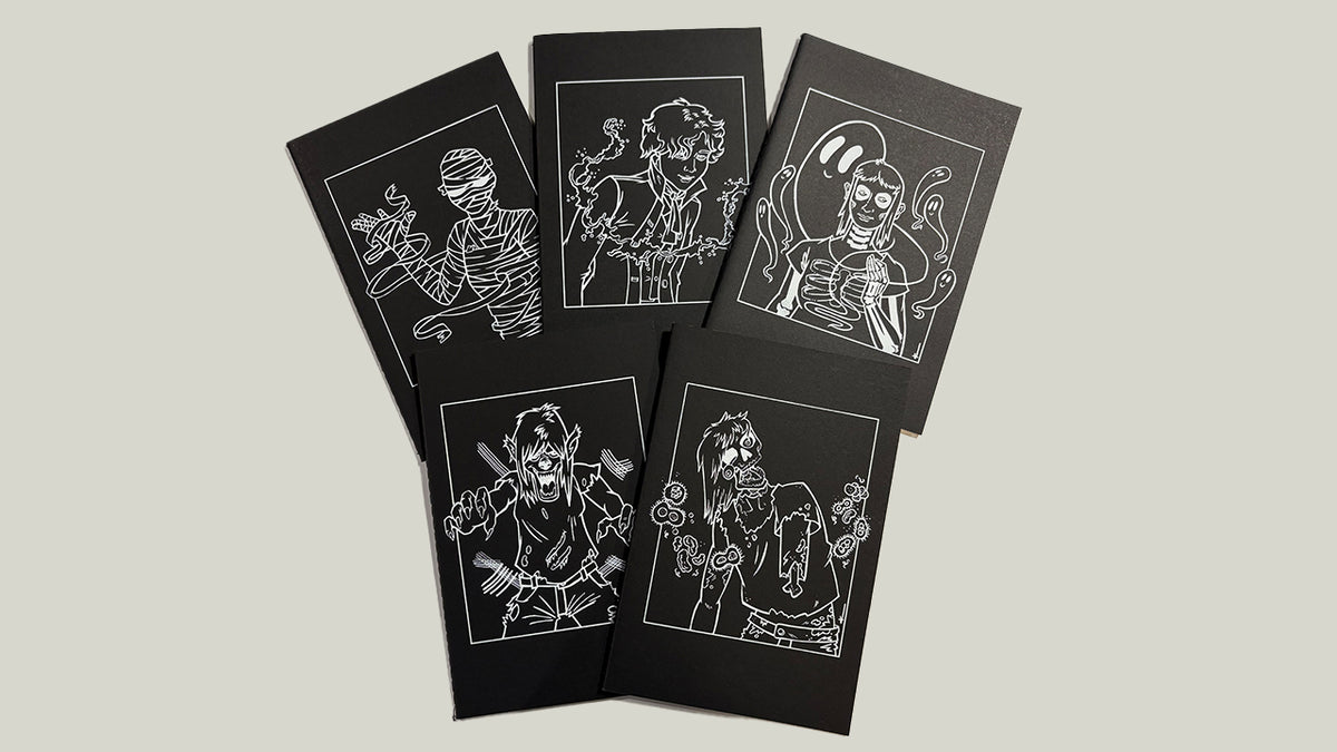 Monster Journal, Hand Screen Printed | 1950s Monster Sketchbook, Numbered