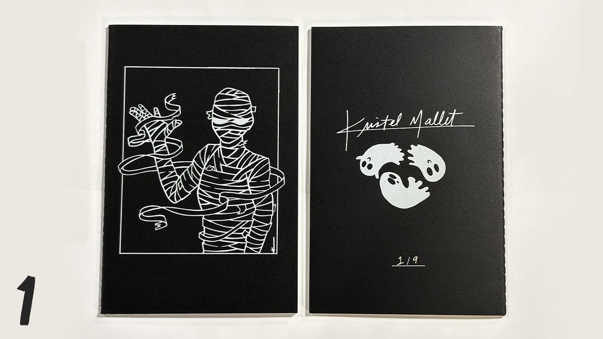 Monster Journal, Hand Screen Printed | 1950s Monster Sketchbook, Numbered
