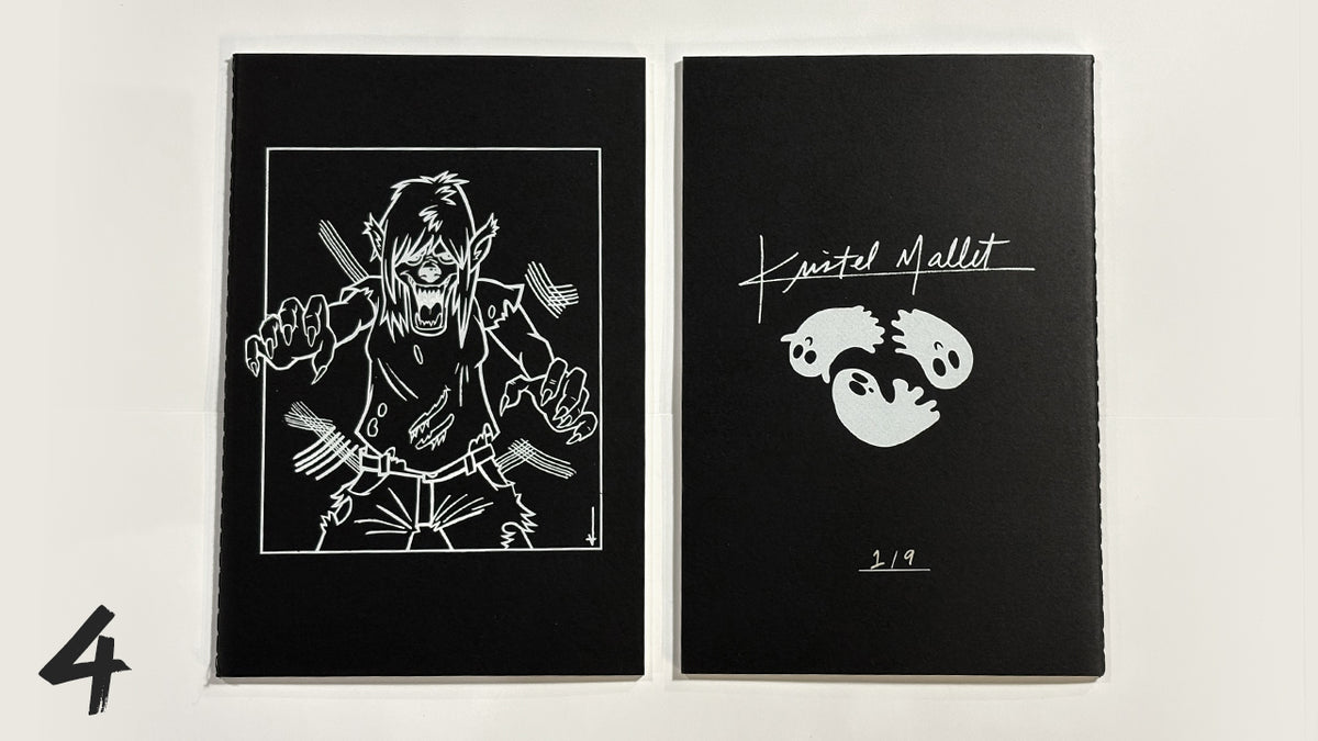 Monster Journal, Hand Screen Printed | 1950s Monster Sketchbook, Numbered