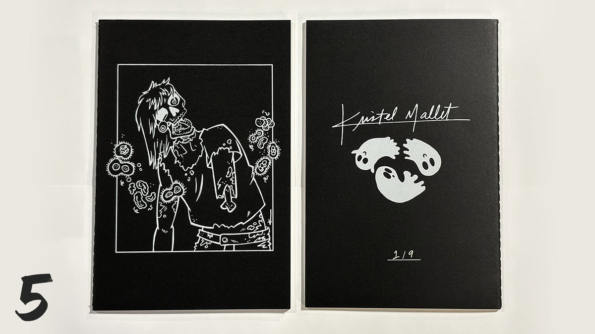 Monster Journal, Hand Screen Printed | 1950s Monster Sketchbook, Numbered