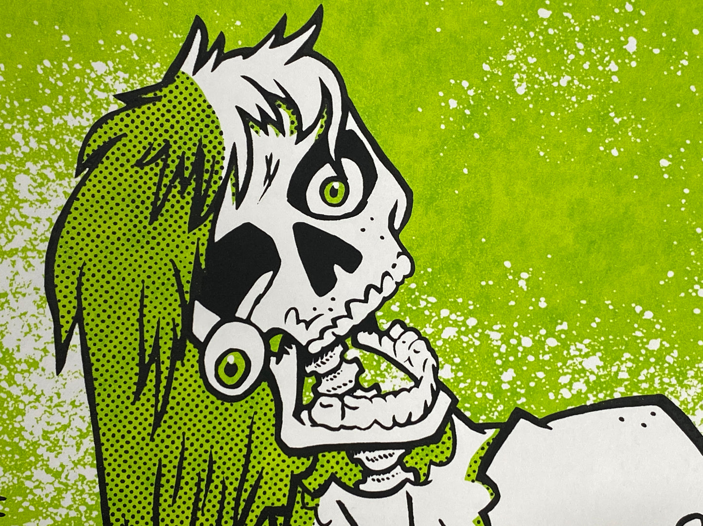 Zombie Original 11x14 Serigraph with Black Mat (16x20, framed)