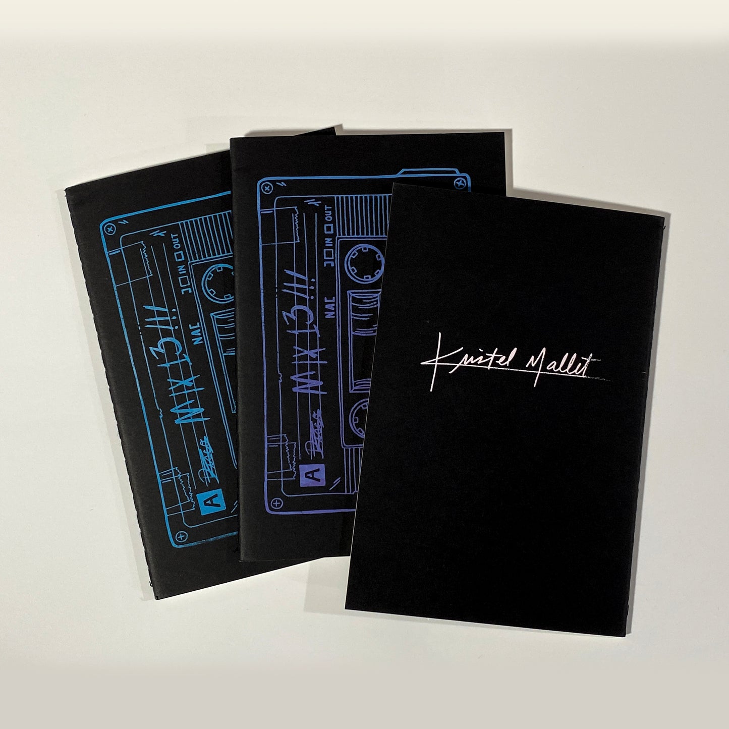 Vintage Cassette Black Journal (coloured version)