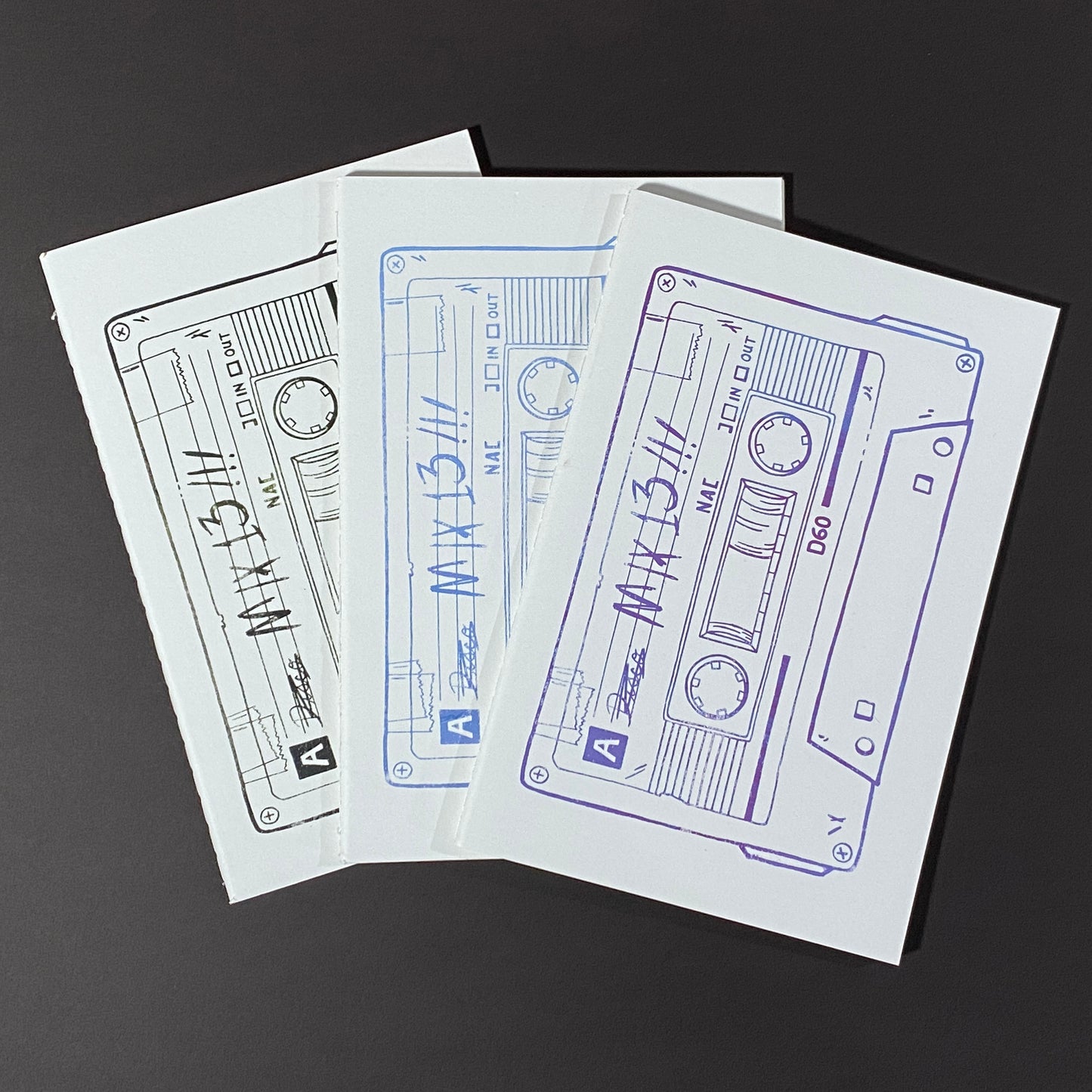 Cassette Journal – Hand Printed