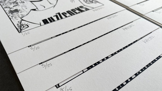 Limited Edition "Buzzcocks T-Shirt" Serigraph - Hand-Pulled 8x10 Print - Signed and Numbered