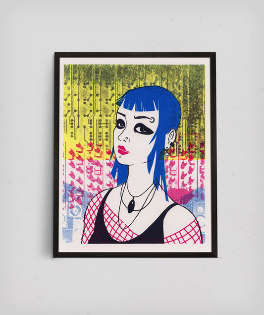 Limited Edition "Chelsea" Serigraph - Hand-Pulled 8x10 Print - Signed and Numbered